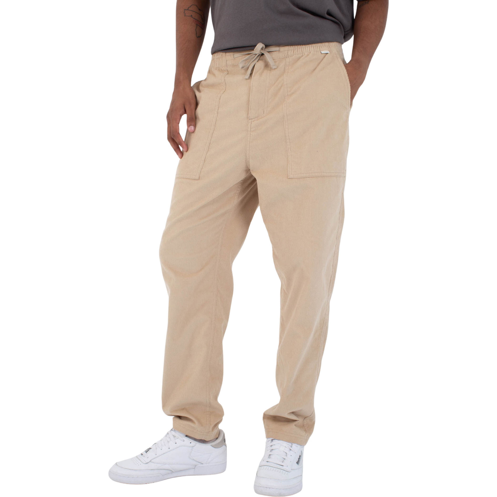 2026 Hurley Mens Baja Straight Cord Pants HFA25MMPT03838 - Beige